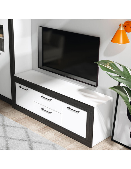 Mueble TV dos cajones y dos puertas 154 cm DALIA