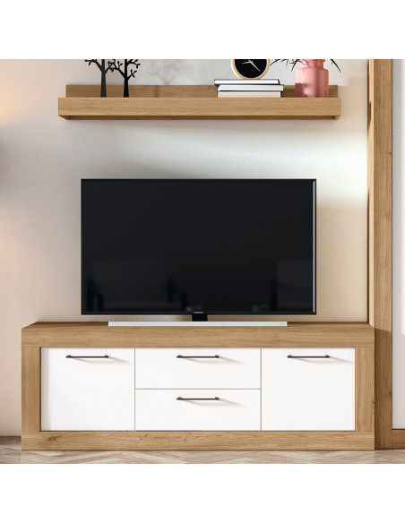 Mueble TV dos cajones y dos puertas 154 cm DALIA