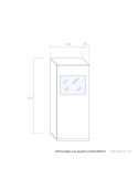 Vitrina baja una puerta cristal MARCO