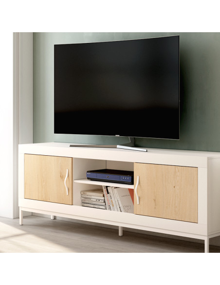Mueble TV dos puertas y dos huecos 180 cm ROMA