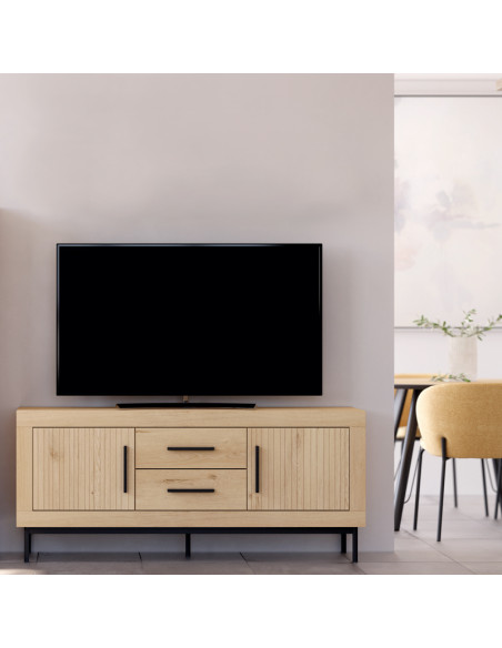 Mueble TV dos cajones y dos puertas ROMA