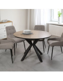 Mesa de comedor redonda extensible ANIA