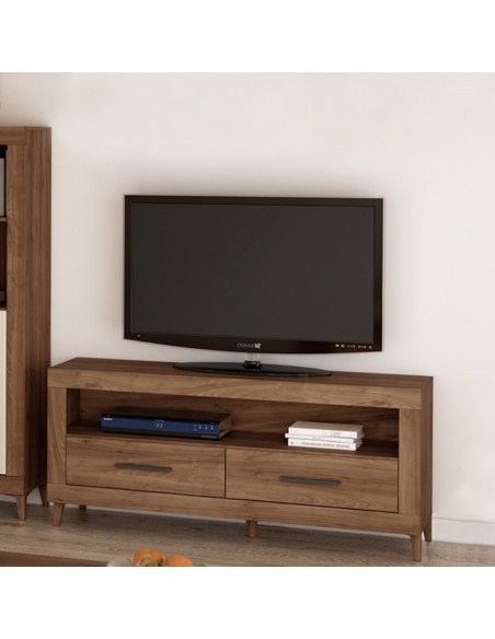 Mueble TV dos cajones y hueco 130 cm ROMA