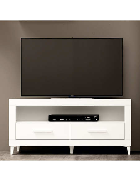 Mueble TV dos cajones y hueco 130 cm ROMA