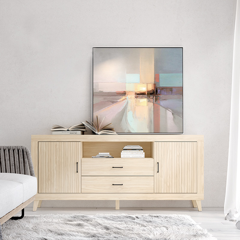 Mueble TV dos cajones, dos puertas y un hueco ROMA