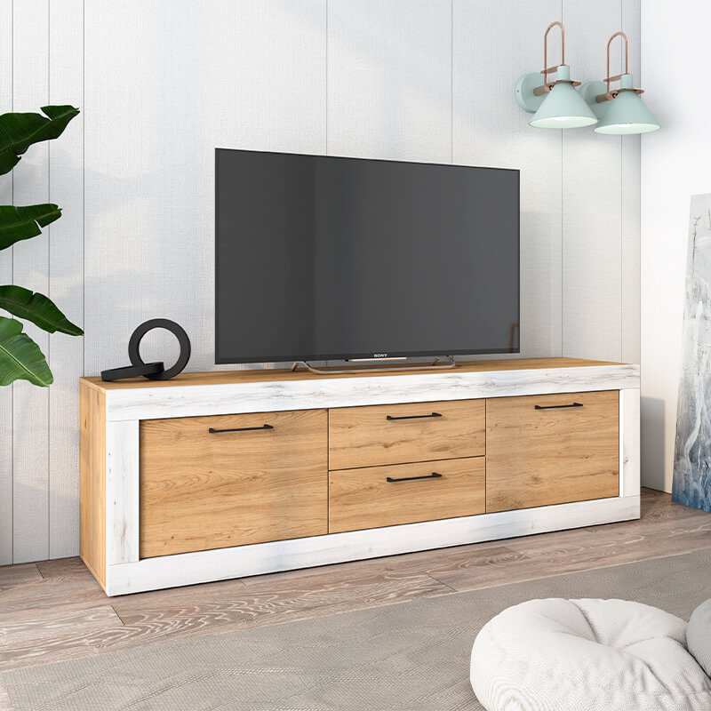 Mueble TV dos cajones y dos puertas 181 cm DALIA