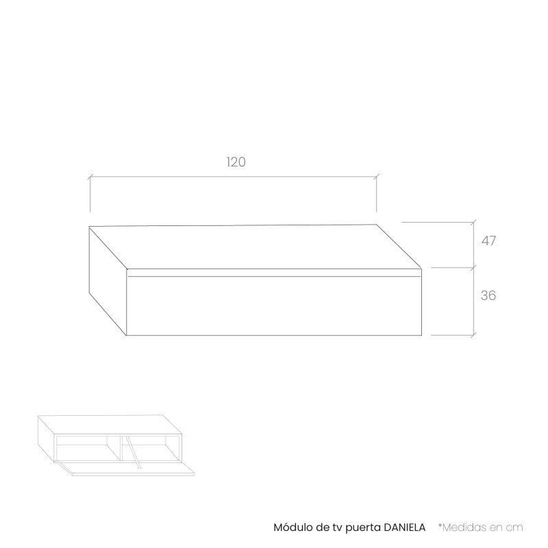 Modulo de TV con puerta DANIELA