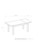 Mesa rectangular extensible DALIA I