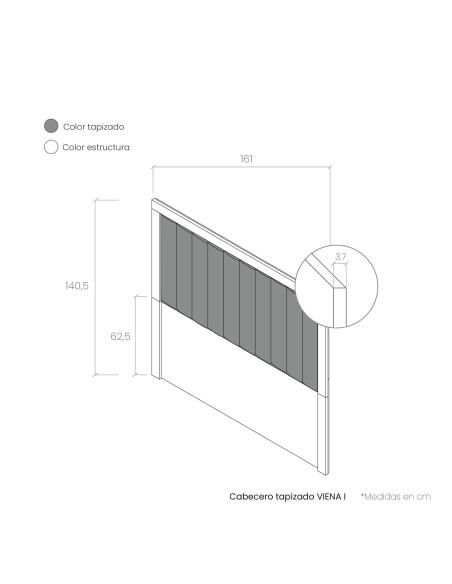 Cabecero tapizado VIENA I