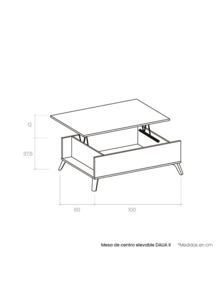 Mesa de centro elevable DALIA II