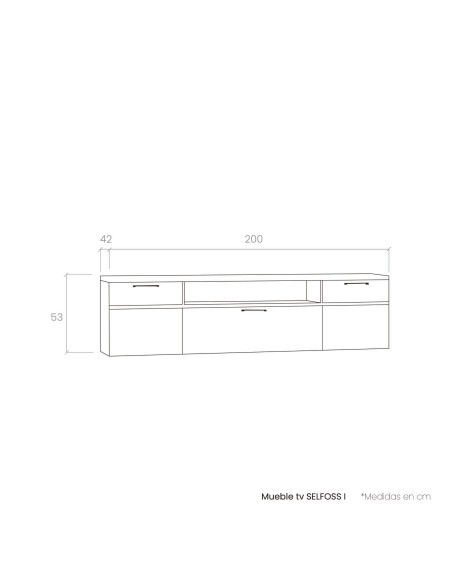 Mueble TV SELFOSS I