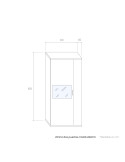 Vitrina dos puertas cristal MARCO