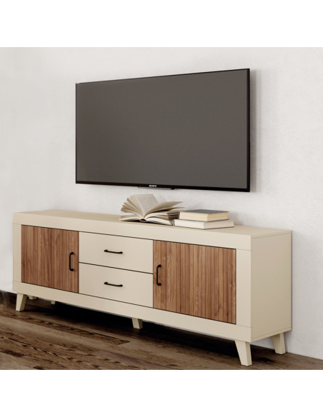 Mueble TV dos cajones y dos puertas ROMA