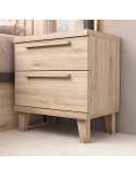 Mesita de noche dos cajones LENA