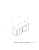 Mueble TV una puerta y un estante DALIA