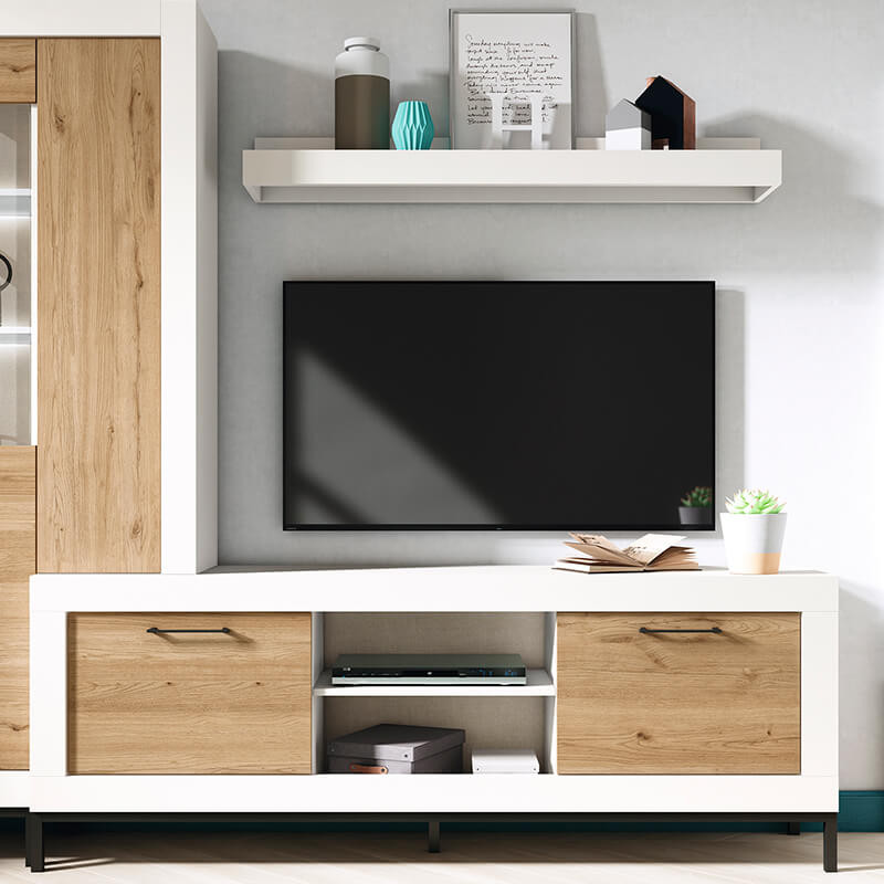 Mueble TV dos puertas y un estante 181 cm DALIA