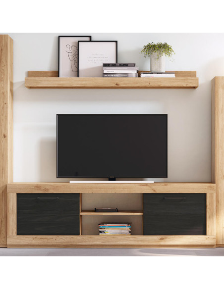 Mueble TV dos puertas y un estante 181 cm DALIA