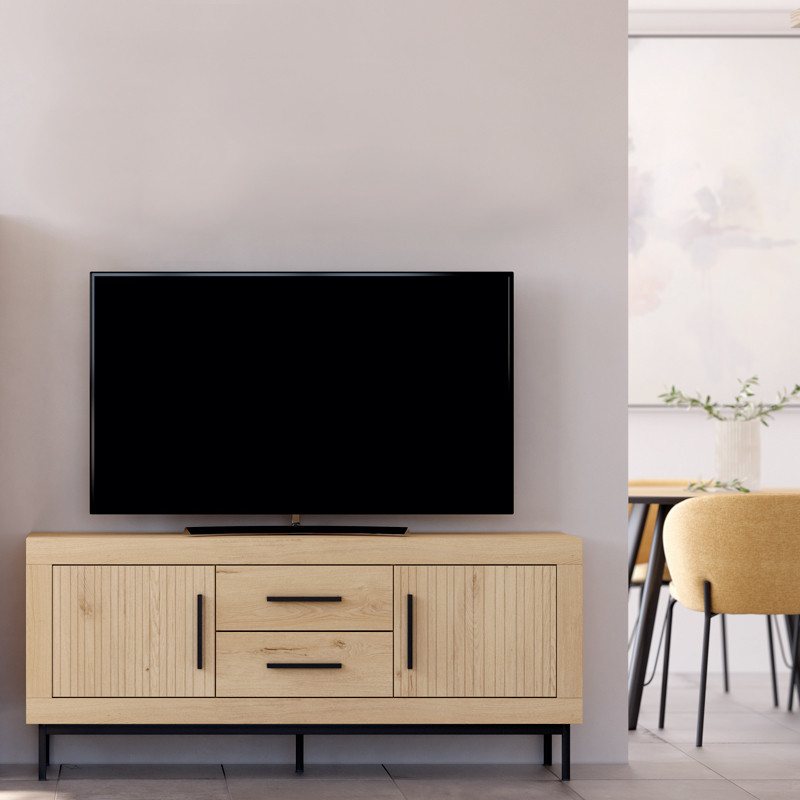 Mueble TV dos cajones y dos puertas ROMA