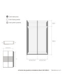 Armario dos puertas correderas altura 240 VERA II