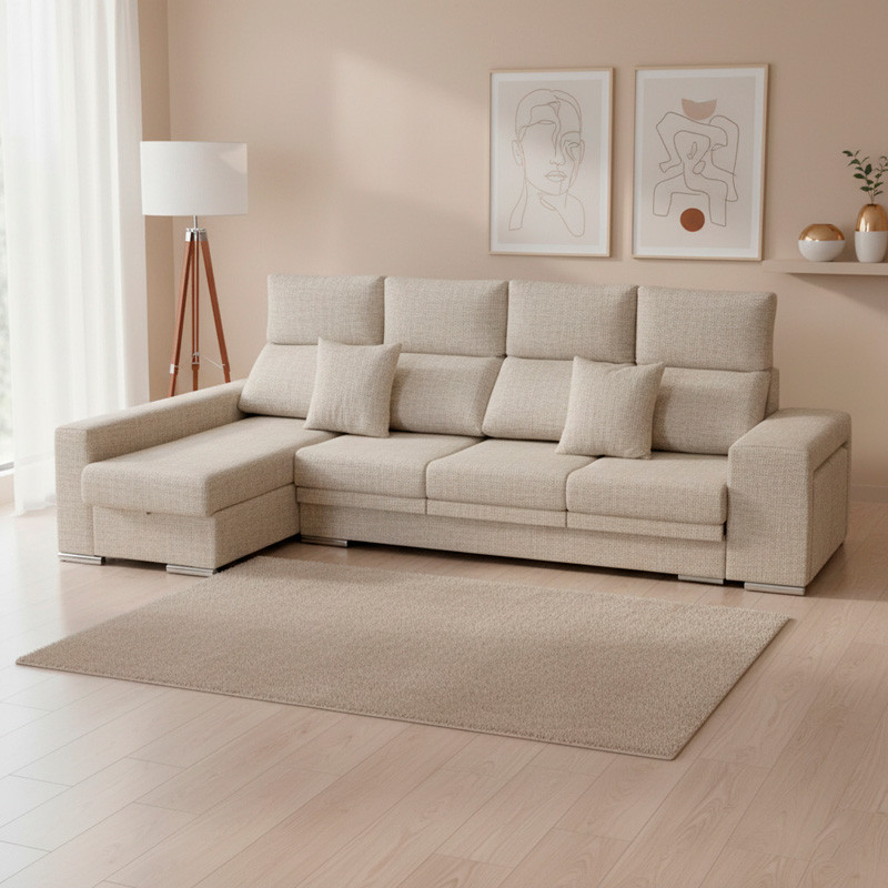 Chaise longue con arcón elevable SAVONA