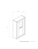 Vitrina una puerta DALIA II