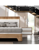 Mesita de noche dos cajones NILO I