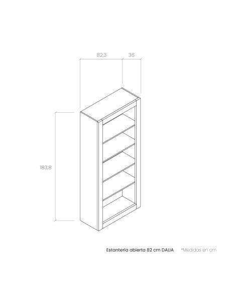 Estantería abierta 82 cm DALIA