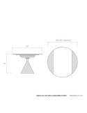Mesa de comedor extensible CAIRO