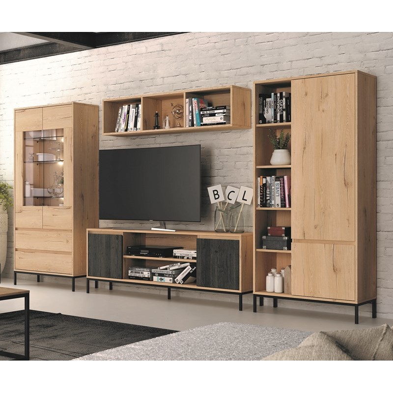 Mueble TV dos puertas y dos huecos 178 cm CHIARA
