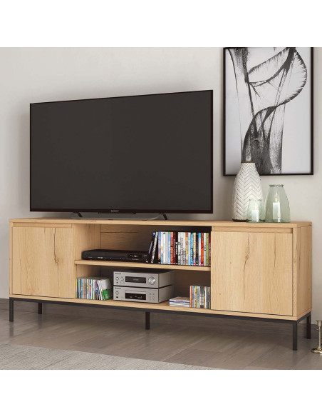 Mueble TV dos puertas y dos huecos 178 cm CHIARA
