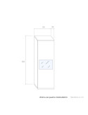 Vitrina una puerta cristal MARCO