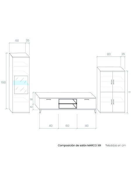Composición de salón MARCO XIII