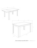 Mesa rectangular extensible MARCO