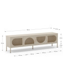 Mueble TV cuatro puertas AXIA