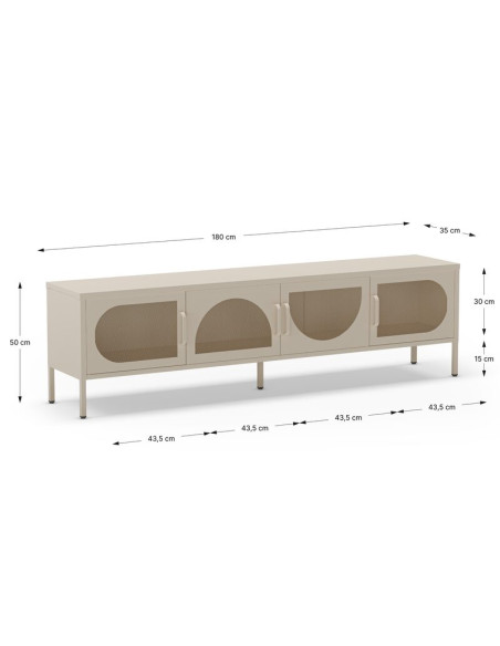 Mueble TV cuatro puertas AXIA