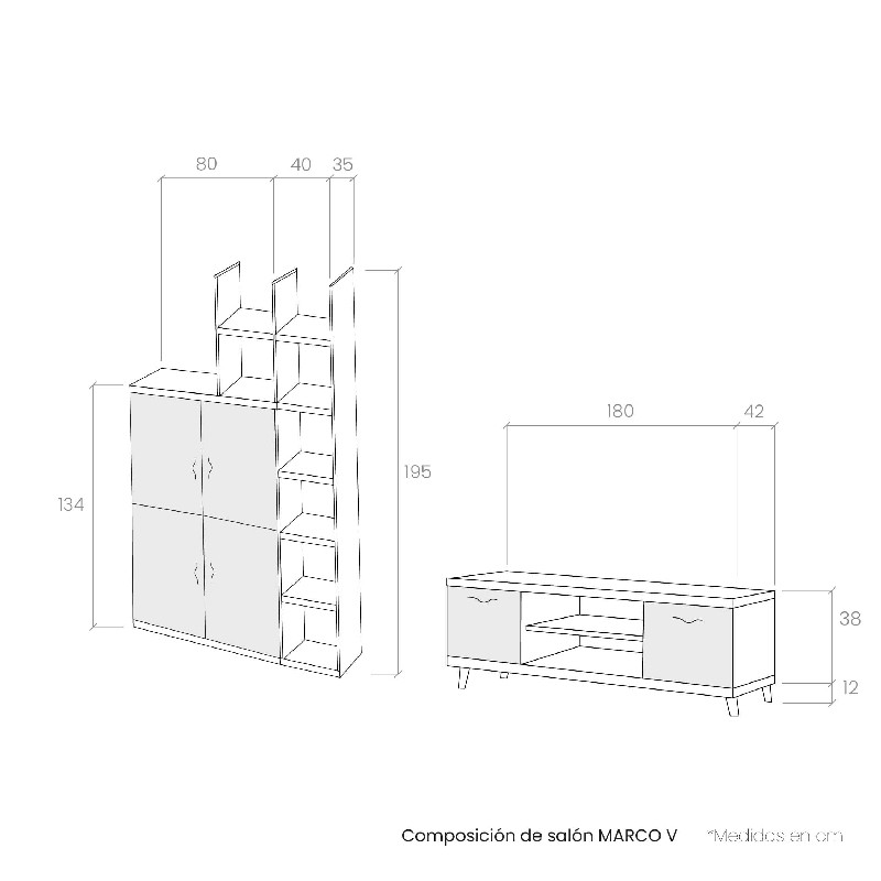 Composición de salón MARCO V 2