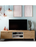 Mueble TV dos puertas y dos huecos con cubo MARCO