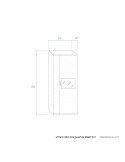 Vitrina alta dos puertas MARCO II