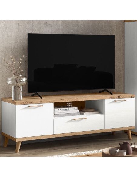 Mueble TV dos puertas y cajón MARCO