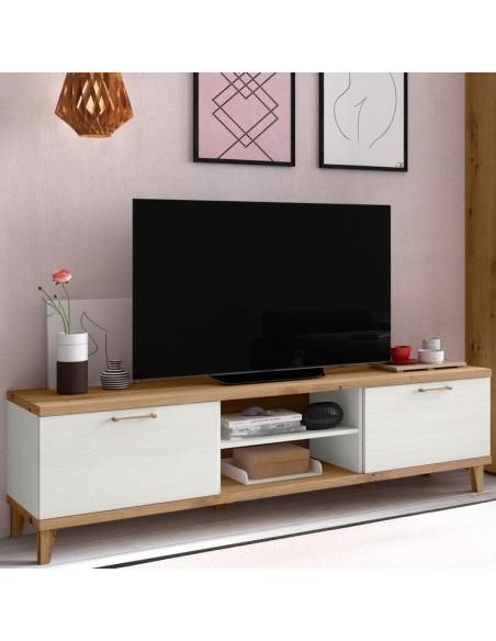 Mueble TV dos puertas y dos huecos MARCO