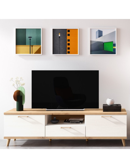 Mueble TV dos puertas y cajón MARCO