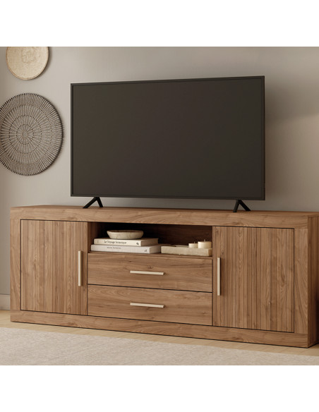 Mueble TV dos cajones, dos puertas y un hueco ROMA