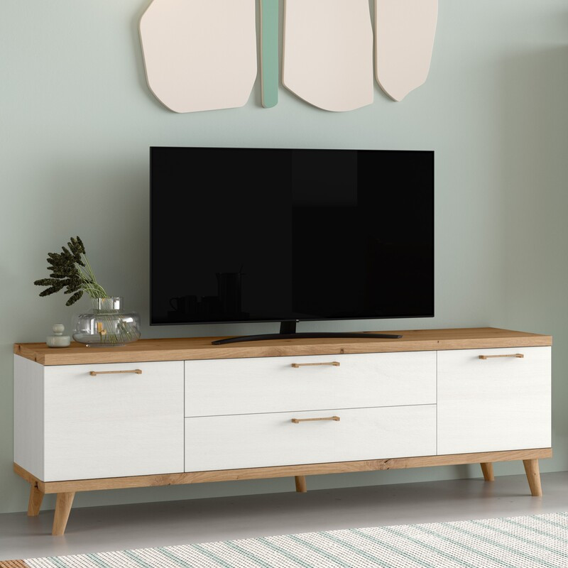 Mueble TV dos puertas y dos cajones MARCO