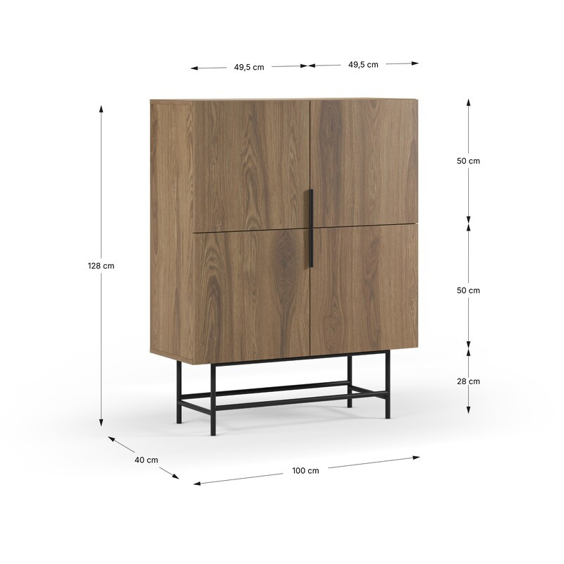 Vitrina cuatro puertas LIA