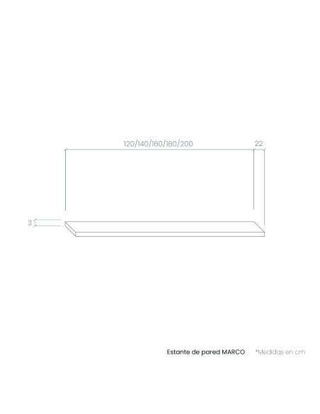 Estante de pared MARCO