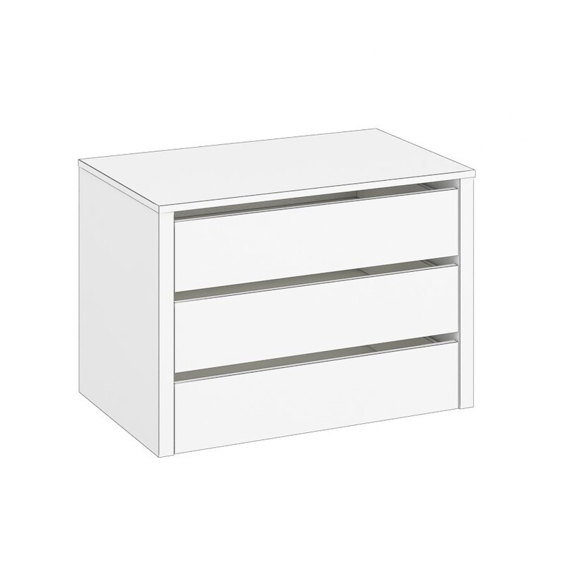 Cajonera armario puertas correderas tres cajones MAX