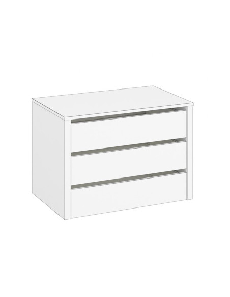 Cajonera armario puertas correderas tres cajones MAX