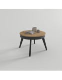 Mesa de centro redonda elevable BELMARA