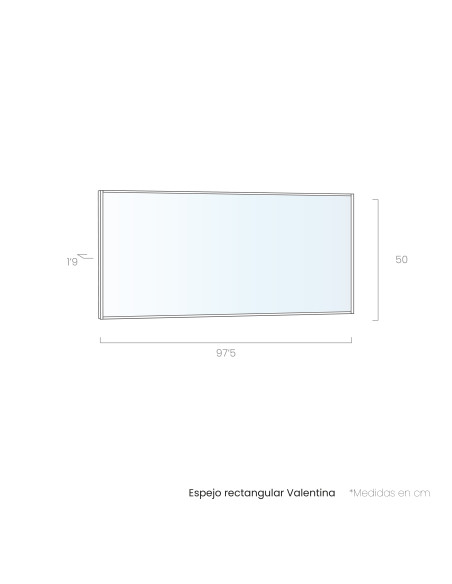 Espejo rectangular VALENTINA