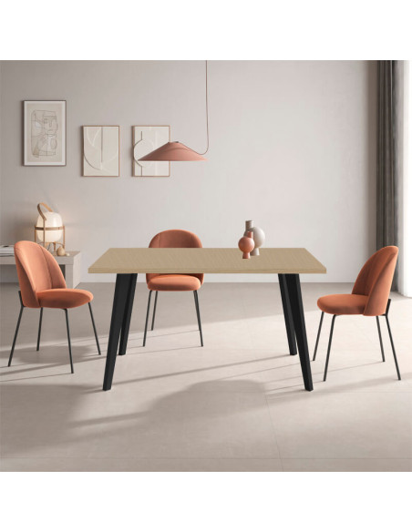 Mesa rectangular fija INNA